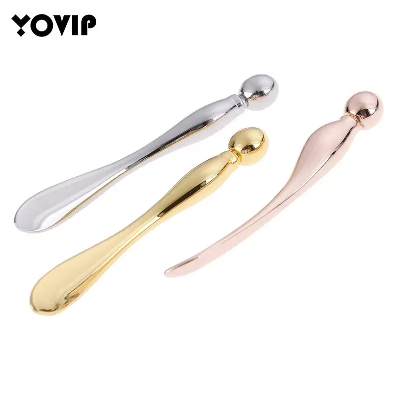 

Massage Stick Eye Cream Applicator Cosmetic Spatulas Anti Wrinkle Eye Roller Facial Mask Spoon Metal Skin Care Massager Tools