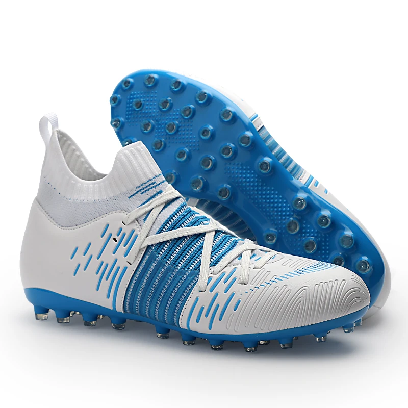 

Summer Breathable Football Boots Men Fabric Soccer Shoes Strong Grip Outdoor Lawn Anti-Slip Soccer Boot Hot Sale Adult Sneakers