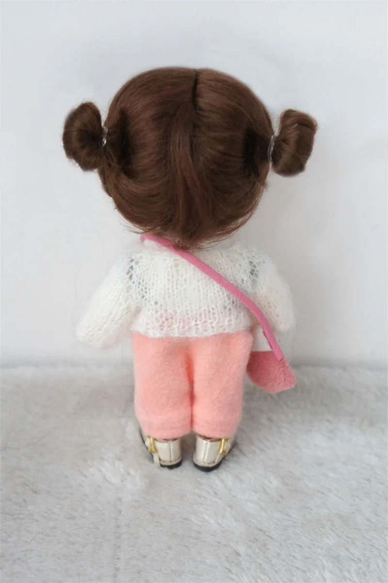 Топ JD666 1/8 Желтый кукольный парик Lati для окружности головы 13-15 см OB11 Модные волосы