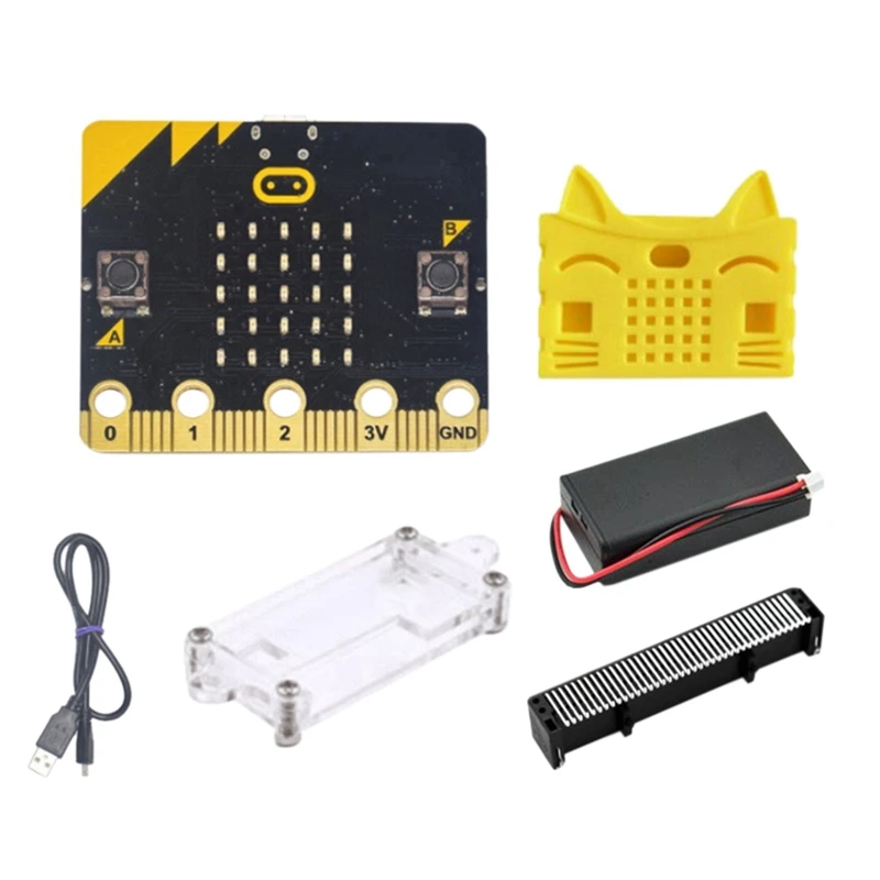 

BBC Microbit Starter Kit DIY Programmable Learning Development Board With Protective Case+ Terminal Connector