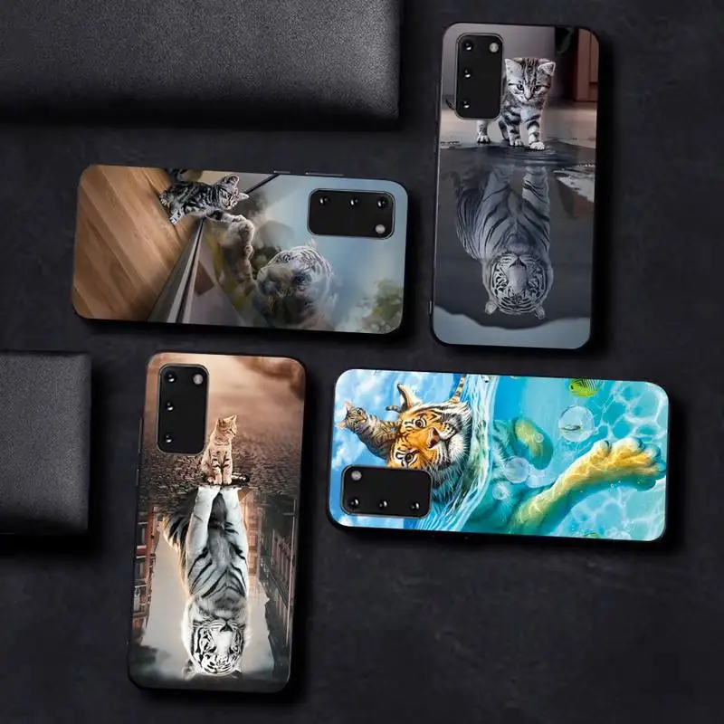 

Animal Big Cat Kitten Tiger Phone Case for Samsung S10 21 20 9 8 plus lite S20 UlTRA 7edge