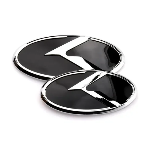 2шт x 3D ABS K Логотип передний гриль эмблема задний багажник наклейка для Kia K5 2011-2013 Optima Forte 2009-2014