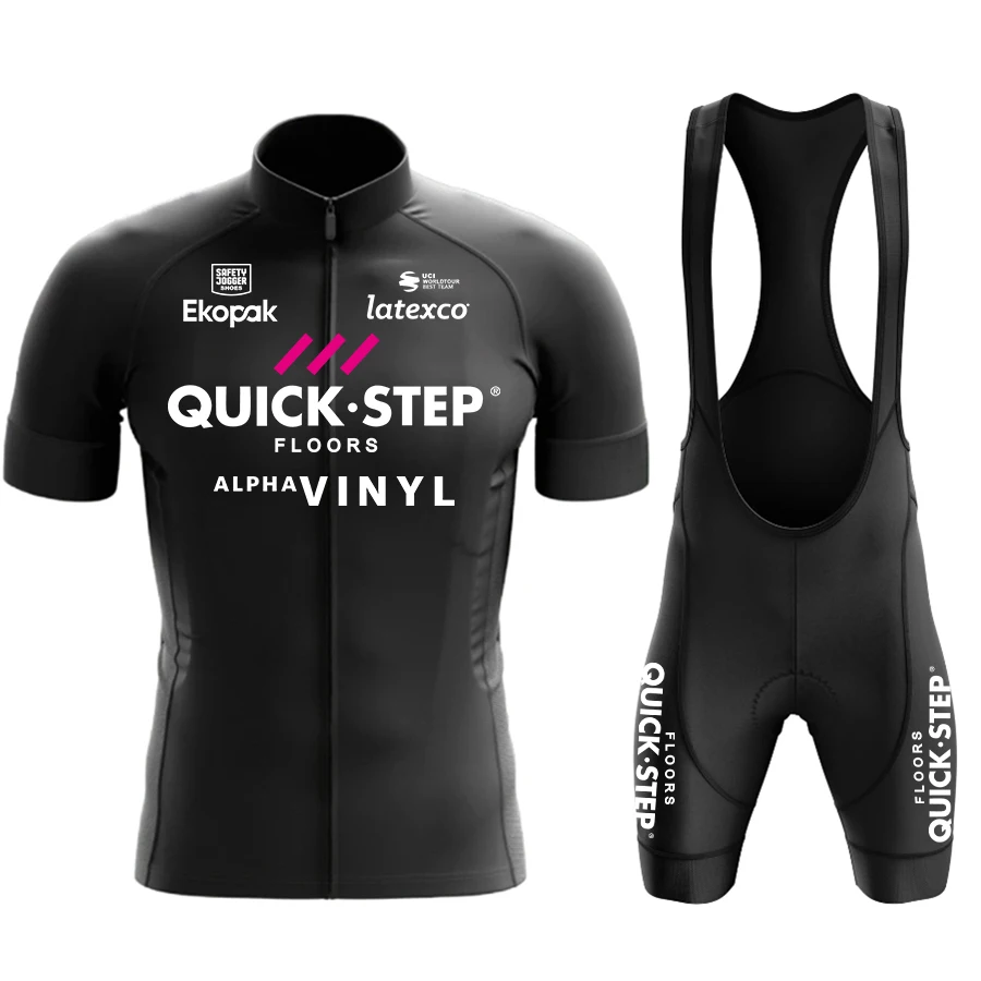 Quick step-Conjunto de ropa deportiva para hombre, Jersey de ciclismo, pantalones cortos, corte láser, traje, uniforme, verano, 2022