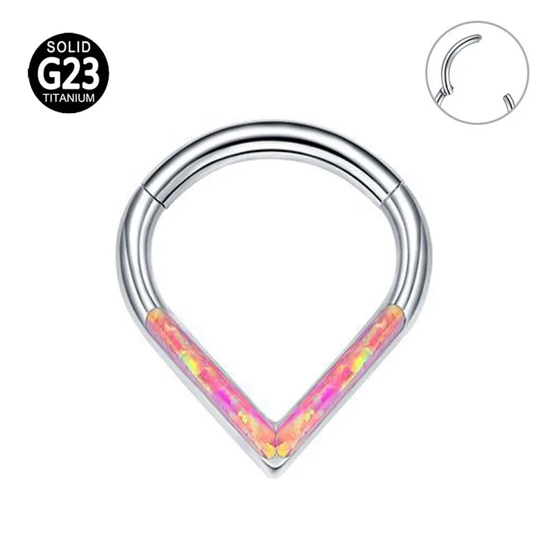 

Серьги-гвоздики из титана, с опалом, 16 г