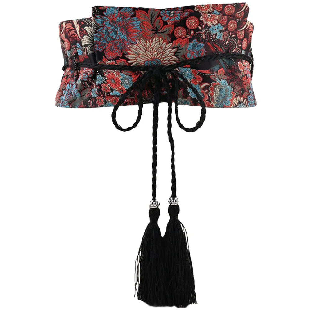 

Chinese Waist Belt Tassel Belt Hanfu Waistband Flower Waistband Hanfu Robe Dress Belt