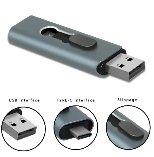 Флэш-накопитель USB type-c 2023 дюйма 128 ГБ 256 512