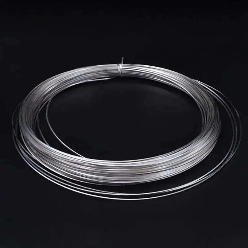 Drut srebrny Twarde okrągłe srebro próby 925 do biżuterii DIY Akcesoria drutu koralikowego 0 3 mm 4 5 8 1 2