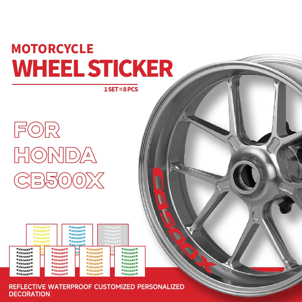 

Motorcycle wheel tire stickers reflective strip decals personalized decorative stickers for HONDA CB500X cb 500x