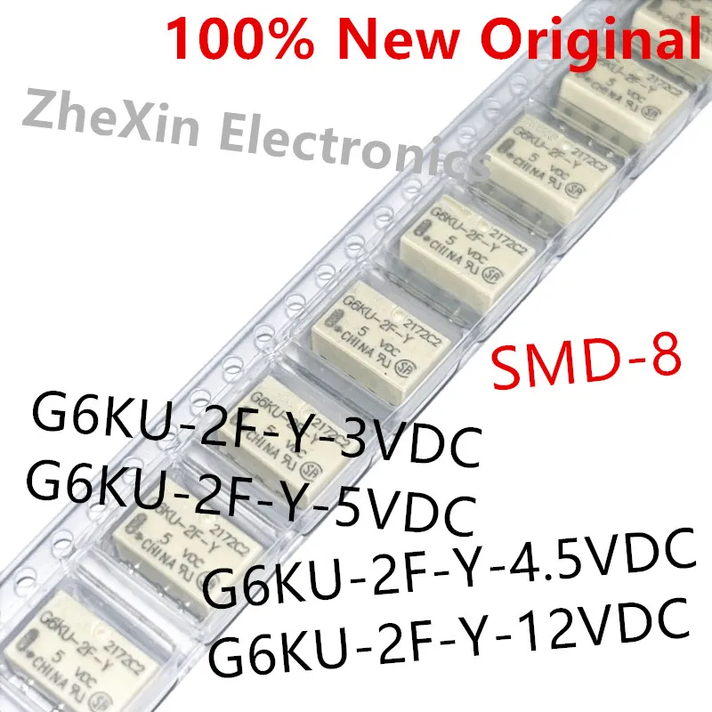 Фото 10 шт./лот G6KU-2F-Y-3VDC 、G6KU-2F-Y-4.5VDC 、G6KU-2F-Y-5VDC 、G6KU-2F-Y-12VDC Новое сигнальное реле G6KU-2F-Y-TR DC5 DC12 №1