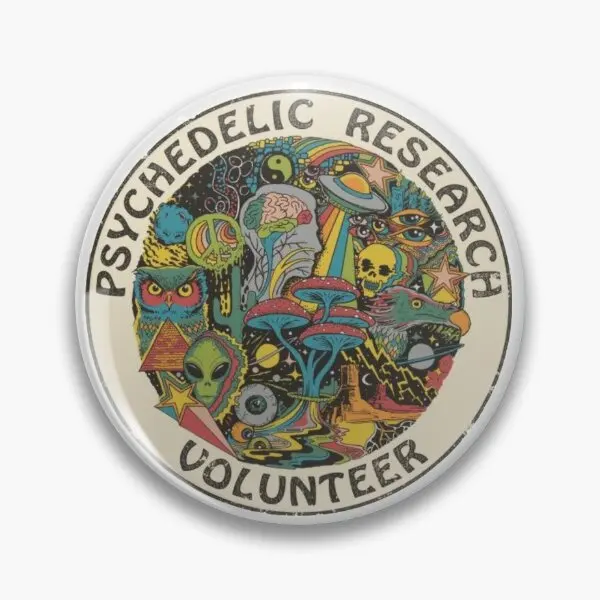 Психоделическая научно-исследовательская мягкая булавка для пуговиц, декоративная булавка для воротника, креативная булавка для лацкана в виде шляпы, ювелирные изделия для одежды, брошь для влюбленных, значок