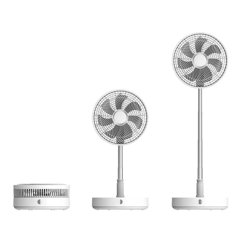 

12inch 7200mah USB Folding Portable Fan Cooling Wireless Air Conditioner Table Floor Telescopic Fan for Camping Fan P30