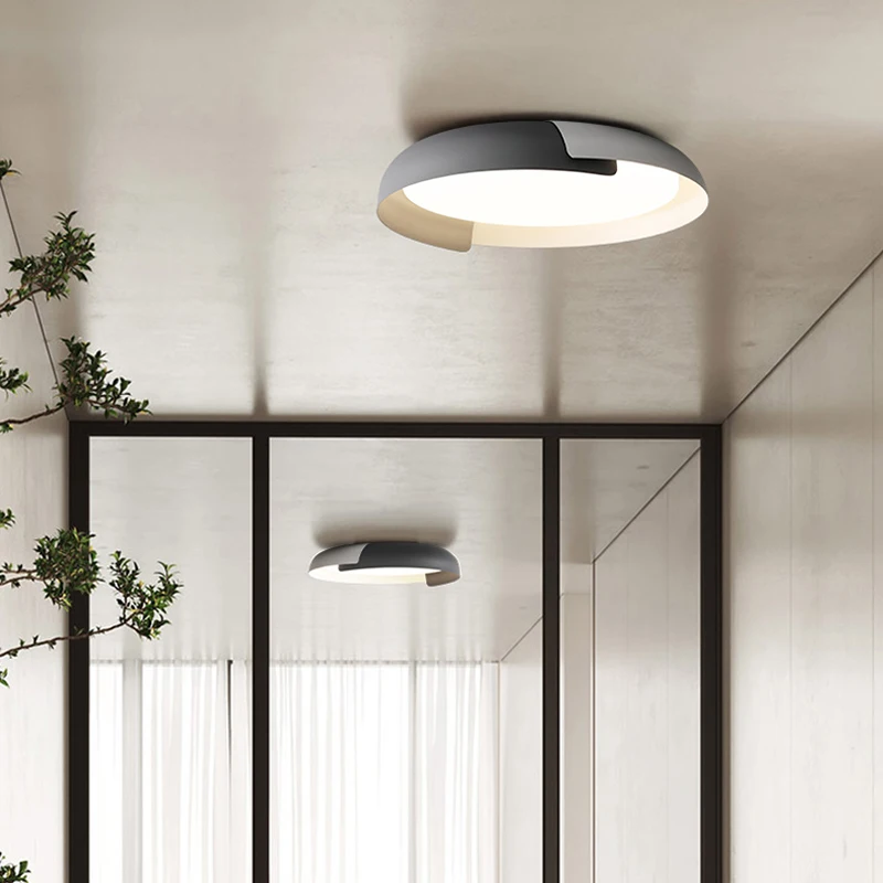 Японская потолочная лампа для спальни современный минималистичный светильник в