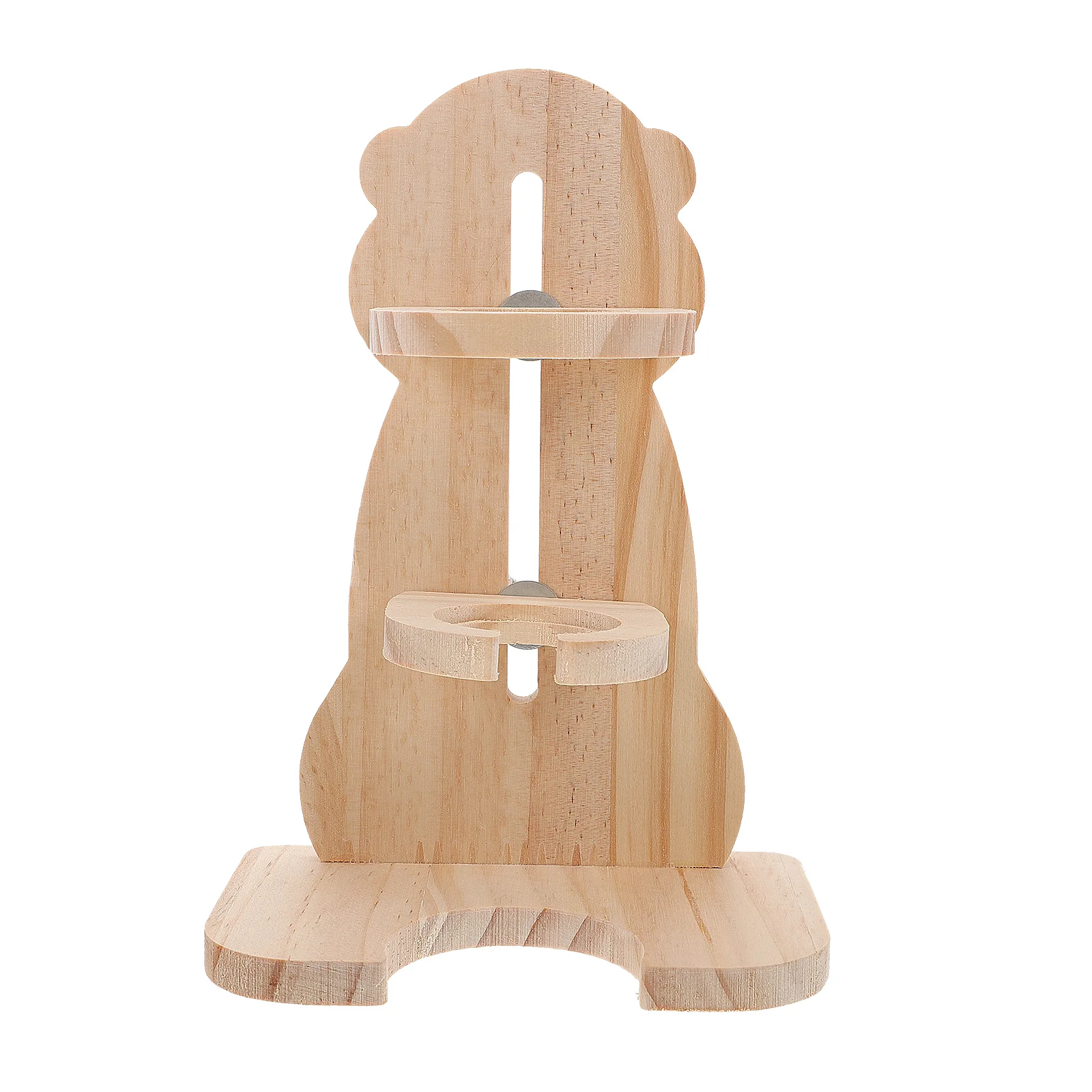 

Hamster Water Bottle Kettle Pet Bracket Stand Rack Wood Holder Adjustable