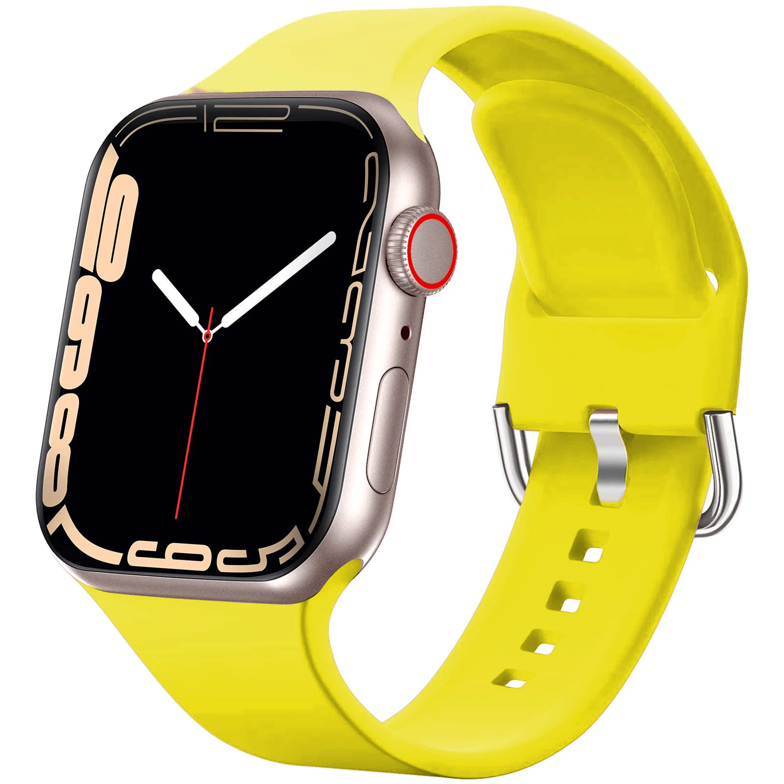 

Ремешок силиконовый для Apple Watch, браслет для iWatch series 7 6 5 4 3 se, 40 мм 44 мм 45 мм 41 мм 38 мм 42 мм 40 44 45 мм