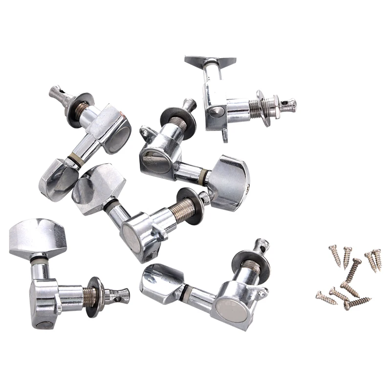 

New 6 Pcs Chrome Guitar String Tuning Pegs Tuners Machine Heads