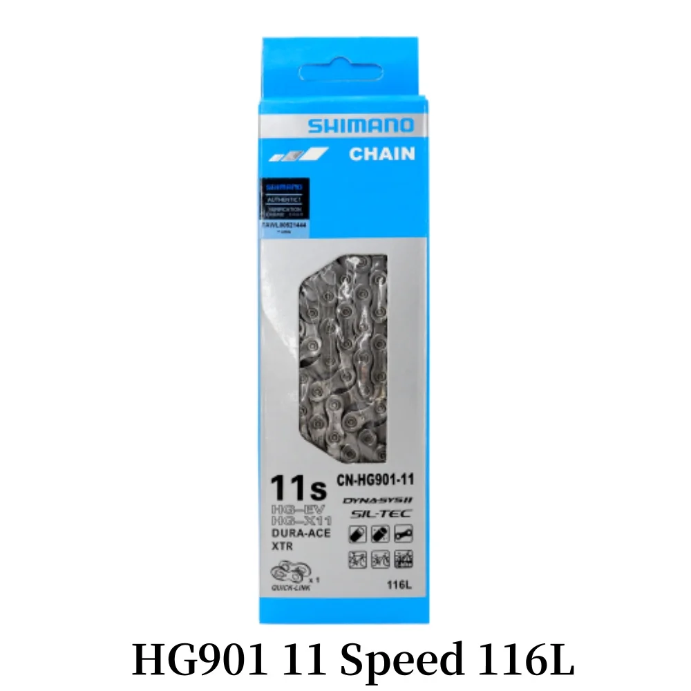 Велосипедная цепь SHIMANO HG601 11 для скоростного велосипеда 11V 116L HG701 HG901 горного и