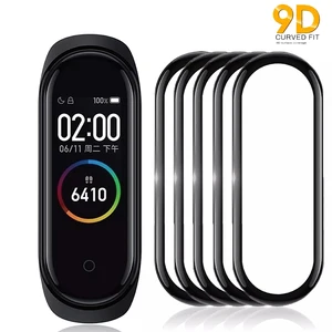 Imported 1-5PCS Screen Protectors for Xiaomi MI Band 7 6 5 4 Film Smartwatch Accessories Tempered Glass 9D Fu