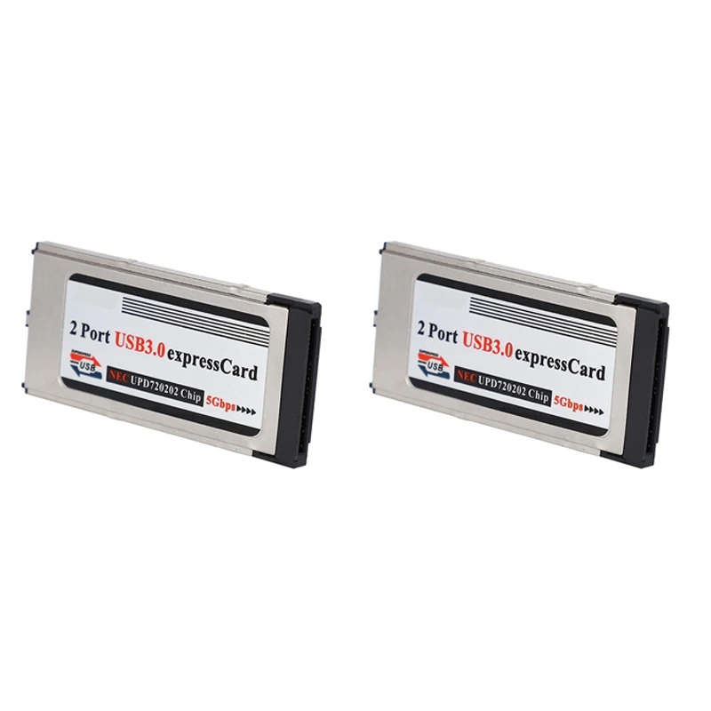 

2X High-Speed Dual 2 Port USB 3.0 Express Card 34Mm Slot Express Card PCMCIA Converter Adapter For Laptop Notebook