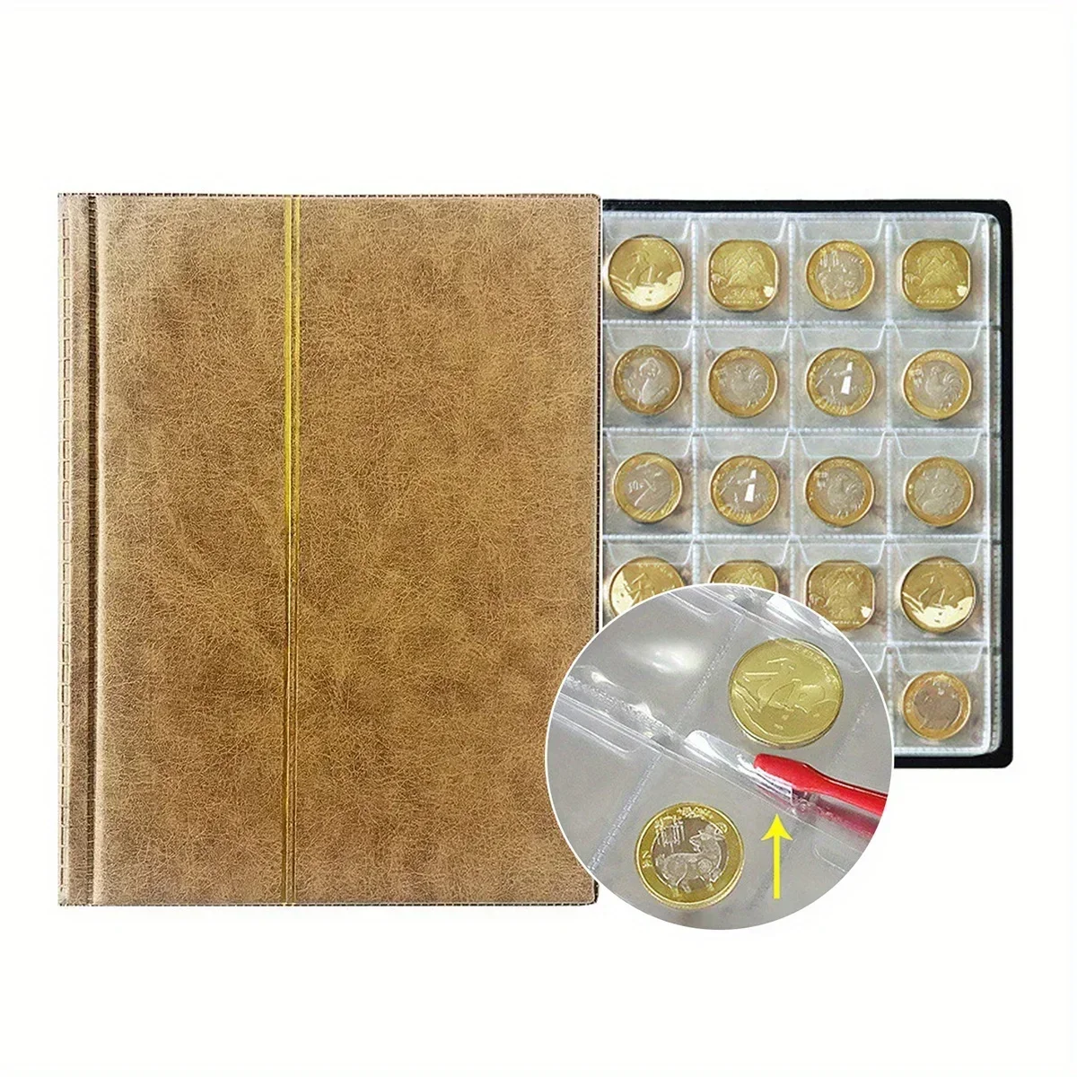 Новая Коллекционная Защита Для Книг С Монетами Старых Монет Медный Альбом