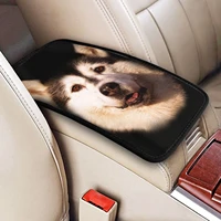 alaskan dog car center console armrest cover pad seat armrest box protector universal car trim suitable for most vehic