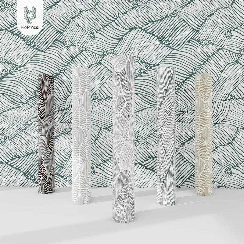 Mpdern толстые обои с отклеиванием и приклеиванием 5 м для гостиной мебель цветами