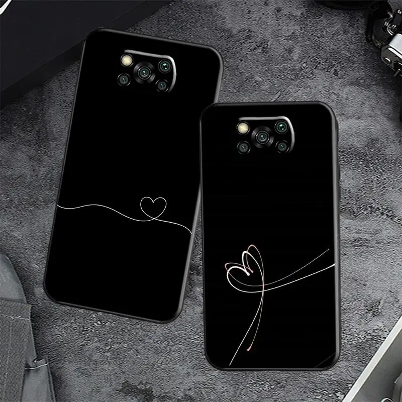 

Simple Heart Pattern Phone Case For XiaoMi 11 Lite CC9e 10S 11 Ultra Lite 10 Note Pro CC9 9SE Mi Rxv1 Cool Fashion Leather