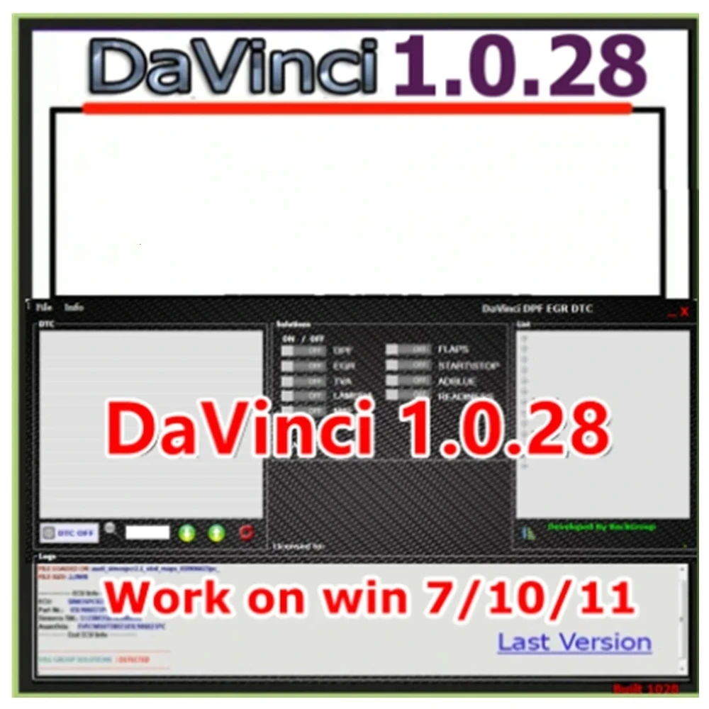 

Программное обеспечение Davinci, новинка 1,28 PRO CHIPTUNING remapper DAVINCI REMAP, программное обеспечение Davinci, поддержка Win 7/10/11