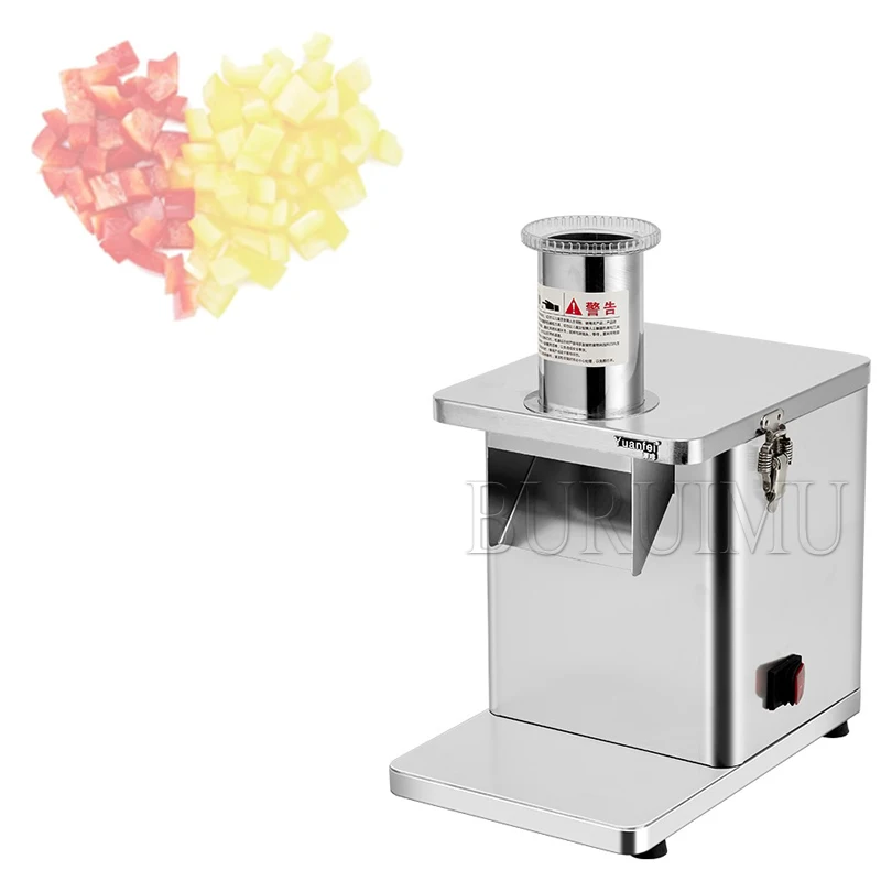 

Коммерческая автоматическая машина для резки фруктов и овощей в гранулах, 110 В/220 В, машина для резки редиса, картофеля