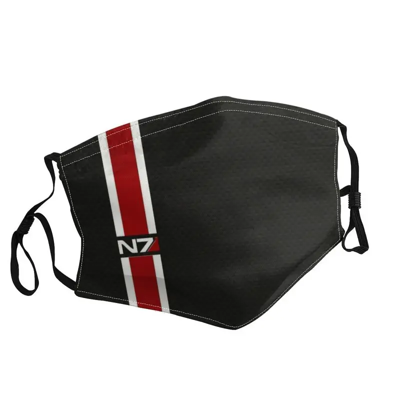 

Classic Video Game N7 Mass Effect Face Mask Adult Dustproof Mask Protection Cover Respirator Breathable Mouth Muffle