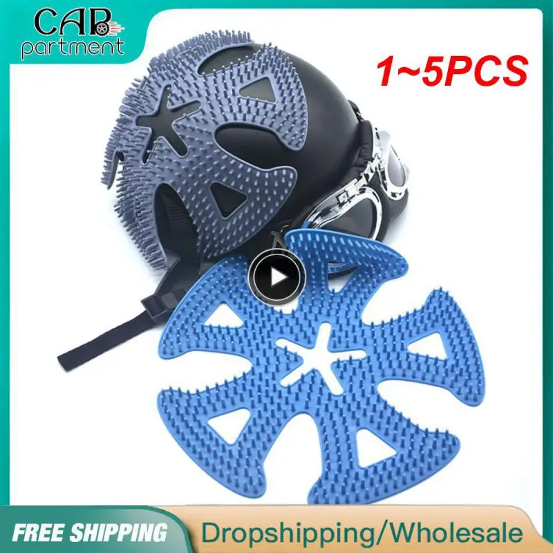 

1~5PCS Helmet Inner Pad Silicone Honeycomb Breathable Ventilation Insulation Mesh Pad Lining Helmet Pad Helmet Accessories