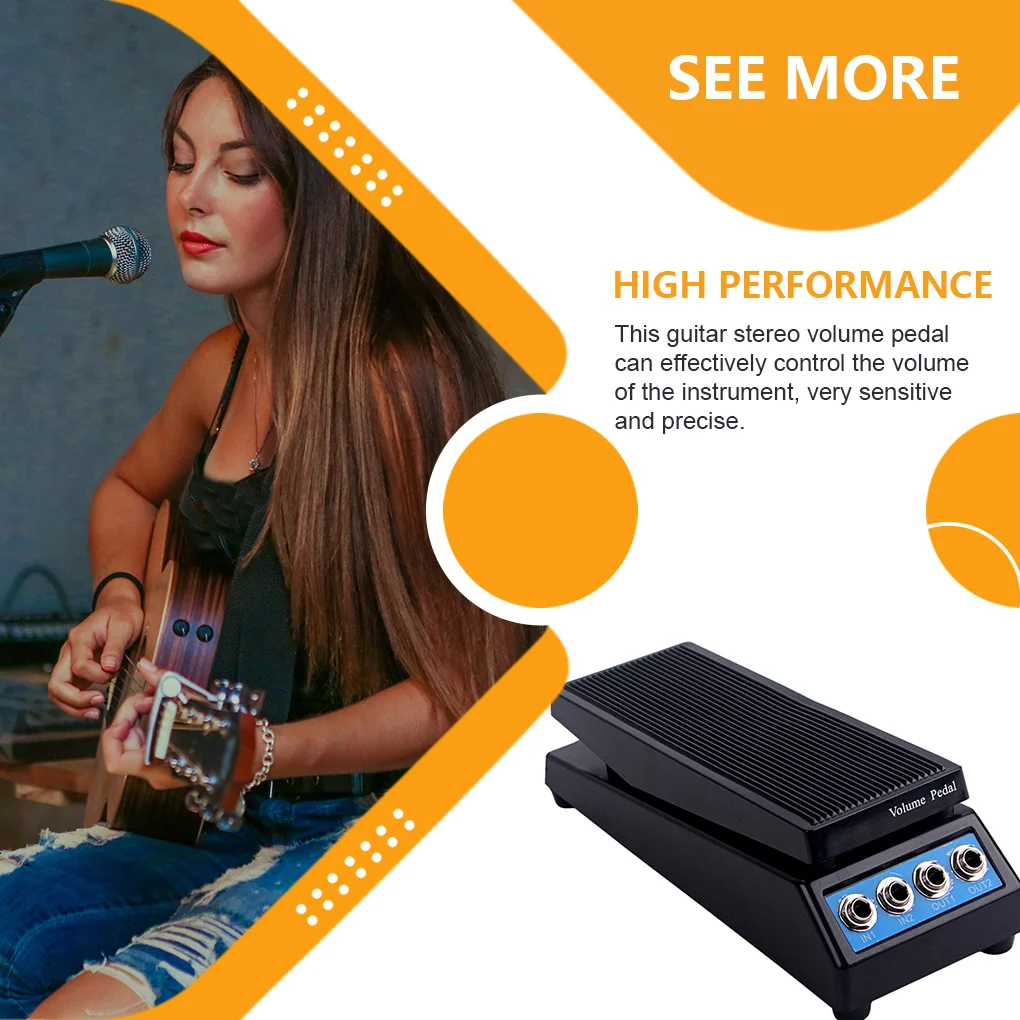 

Stereo Volume Multi-Effect Pedal Bass Adjusted Knob Dual Input Output Controllor Effect Pedals with Connector Supplies