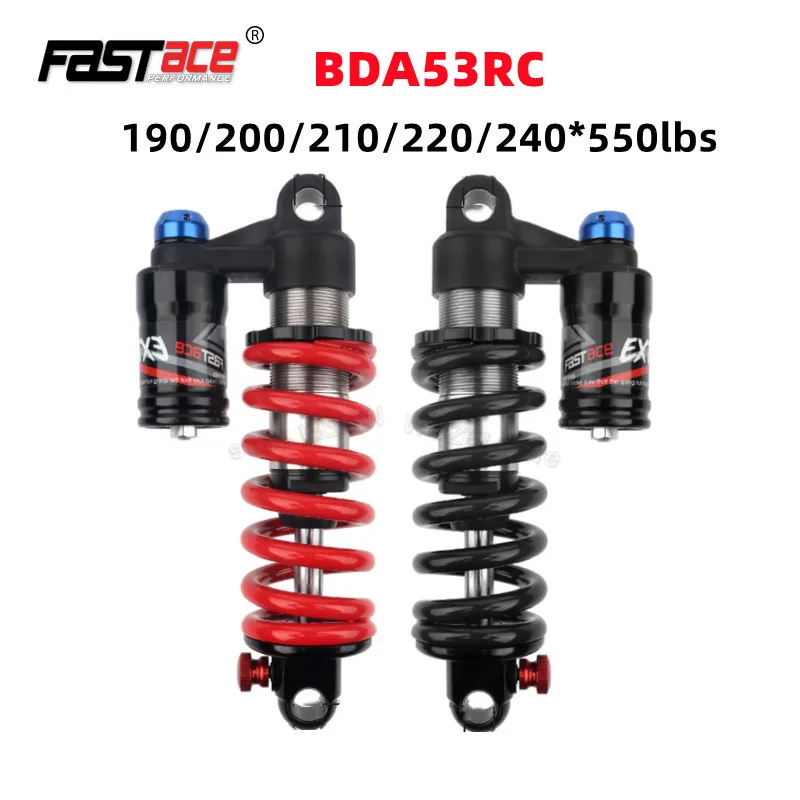 Fastace MTB Hydraulic Spring Shock Absorber 190 200 210 220 240mm 550lbs Downhill DH Mountain Bike Suspension Shock DNM RCP2S