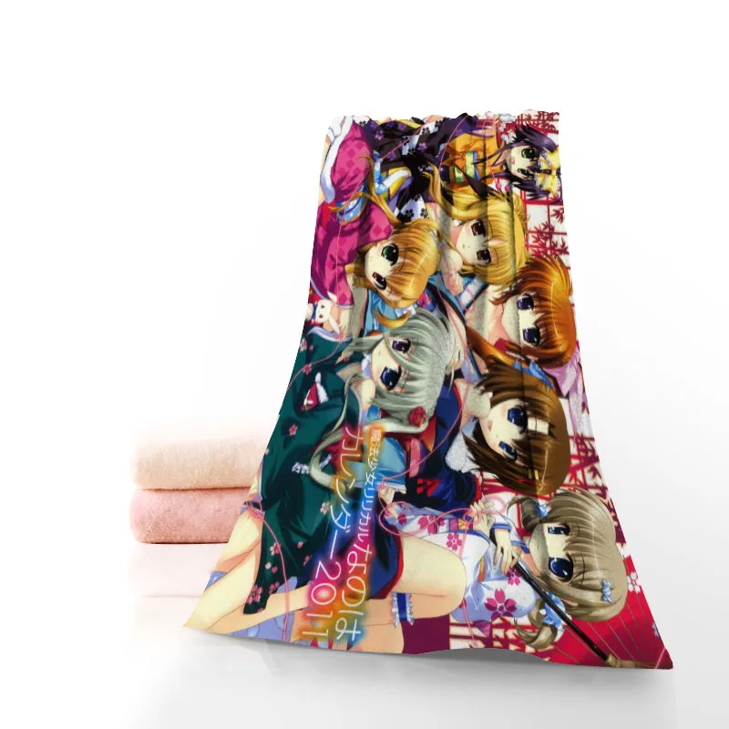 

Полотенце Mahou Shoujo Lyrical Nanoha, Хлопковое полотенце с принтом для лица/косметическое полотенце из микрофибры для детей, мужчин, женщин, мужское п...