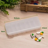 20221pcs multicolor travel must seal kit portable travel for seven days drug storage box packing box for a week pills case