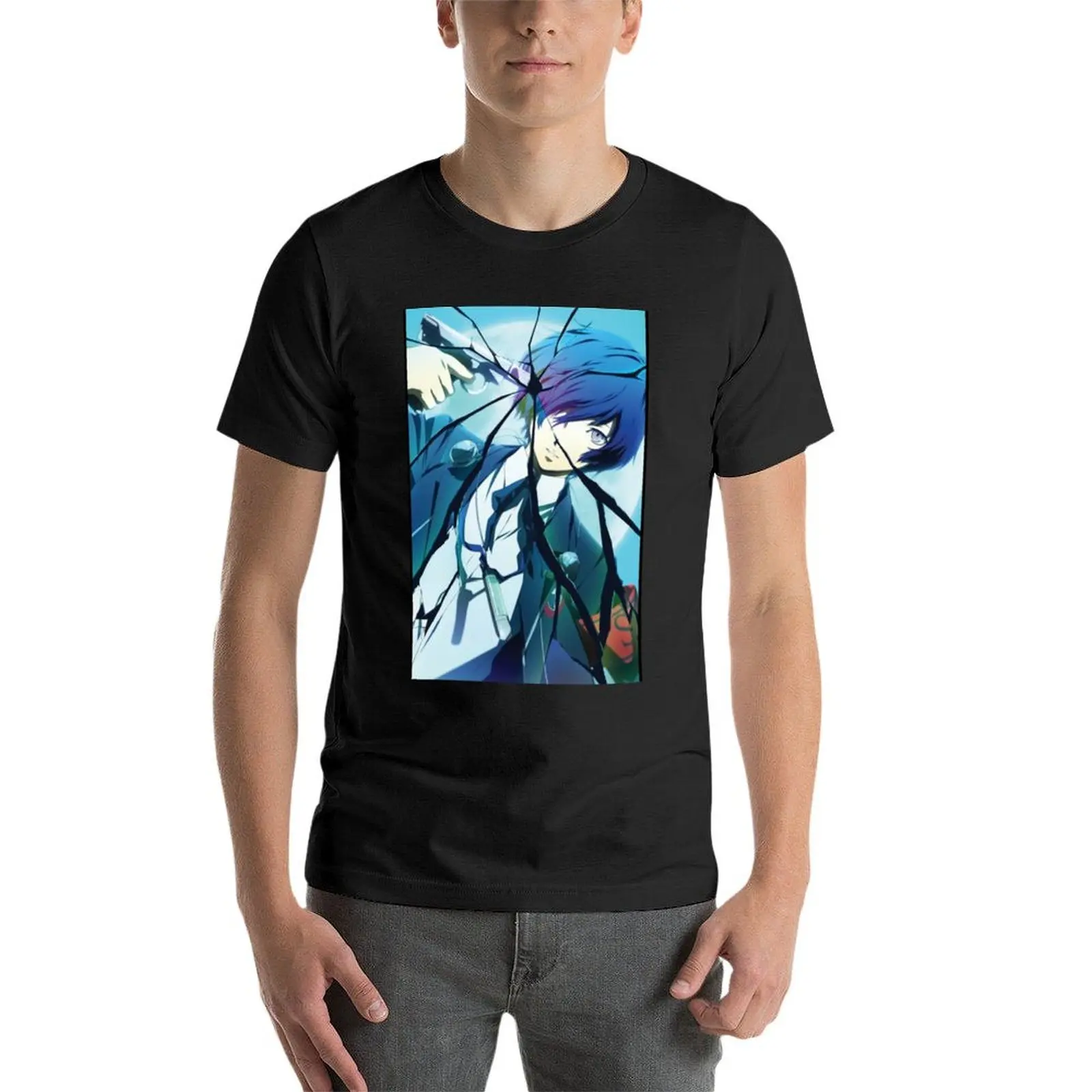 Persona 3 главный герой смартфон для мальчика новая версия черные футболки мужчин
