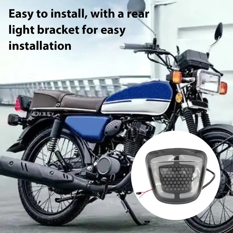 Задний фонарь мотоцикла Встроенные стробоскопические стоп-сигналы с функцией