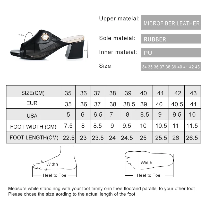 AIYUQI Slides Women Summer 2023 New Outdoor Shiny Women Shoes Open Toe Mid Heel Fashion Net Yarn Genuine Leather Slides Women