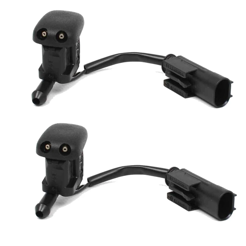 

1 Pair New Windshield Heated Washer Sprayer Nozzle Jet 61668361039 For -BMW 5 Series E39 1997-2003 525I 528I 530I M5