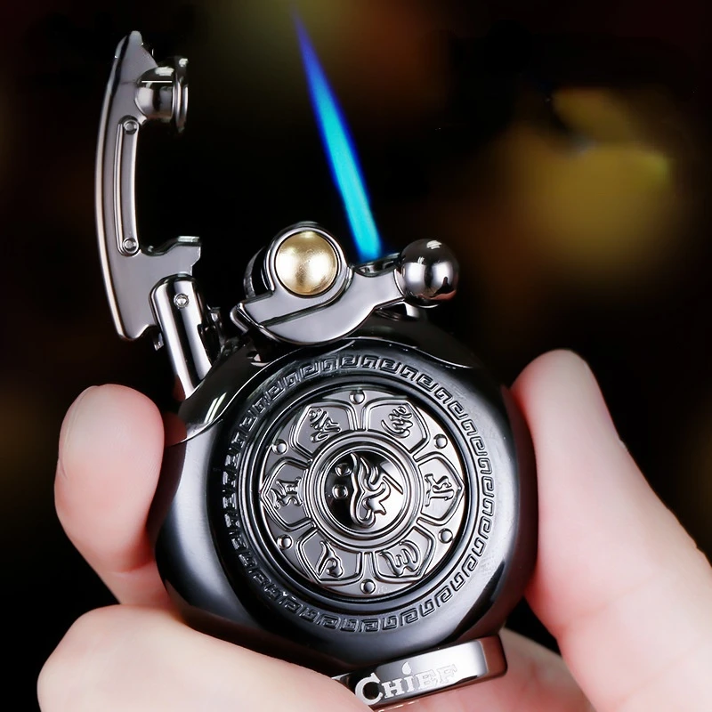 

Shake The Arm To Ignite The Inflatable Lighter Windproof Creative Pressures Release Butane Lighter Personality for Boyfriend