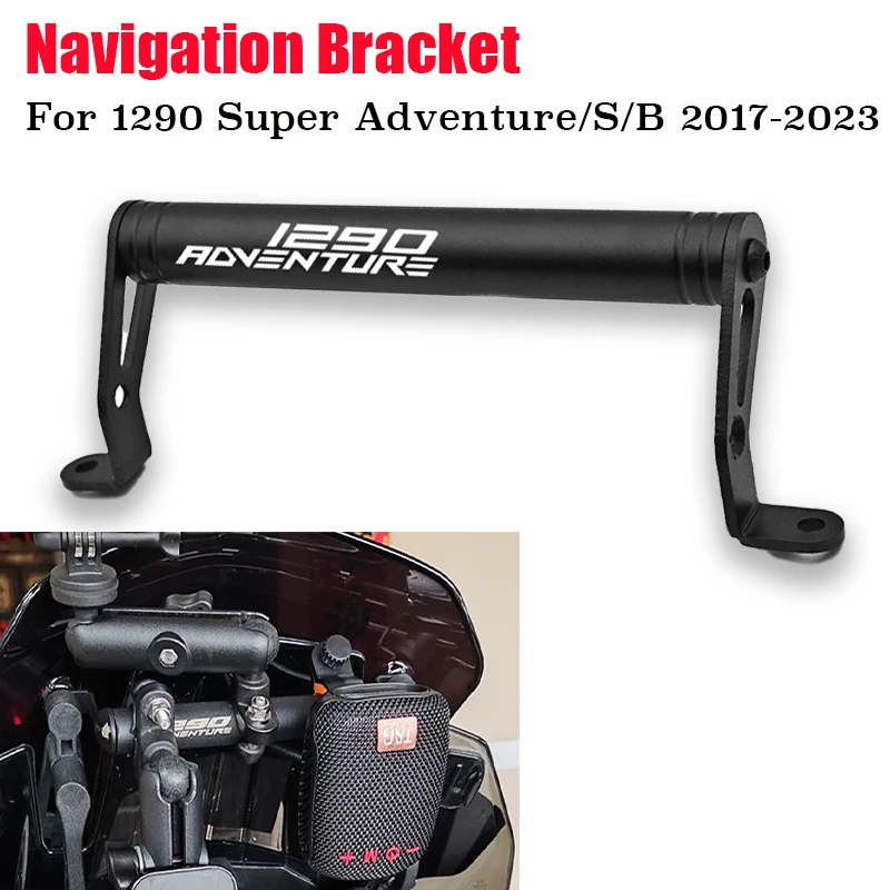 Фото Держатель навигации для телефона KTM 1290 SUPER ADVENTURE S R 1290 Supper ADV S/R 2017-2024, GPS-навигационная пластина для мобильного телефона, кронштейн №1
