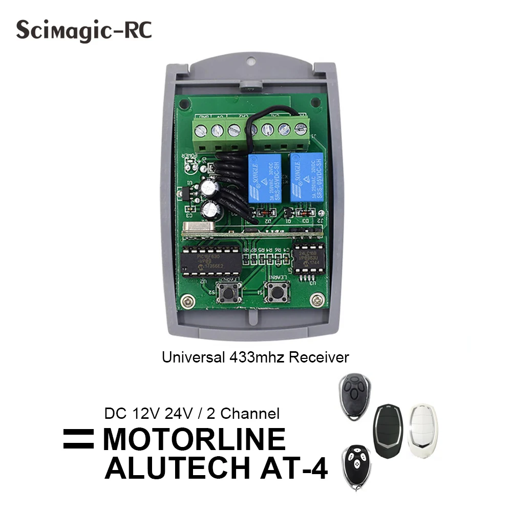 

Motorline FALK MX4SP MXS4SP DSM MX5SP RCM Приемник дистанционного управления гаражными воротами 433,92 МГц Переключатель управления гаражом