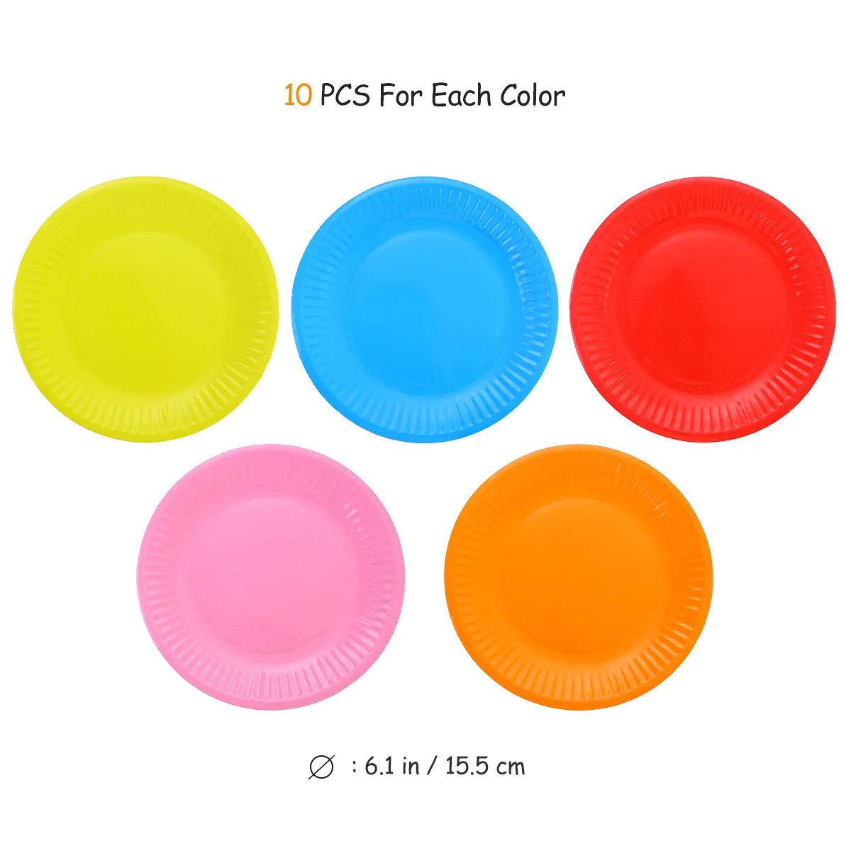 

50PCS Natural Paper Paper Party Round Colored Round Paper For Parties