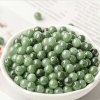 natural handcarved green jade beads diy 100 real green jade bracelets accessories jade gift bead bangle bracelets 5 13mm