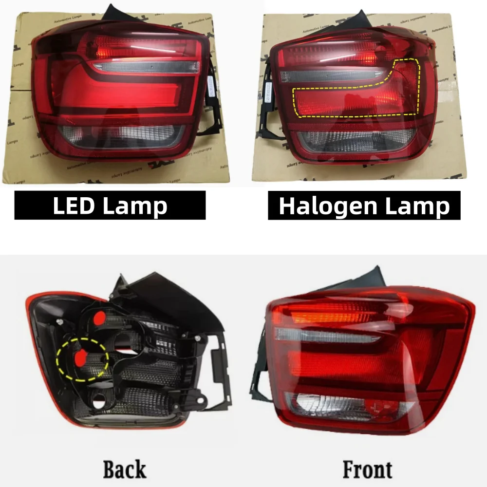 Фото Для BMW F20 F21 114d 114i 116d 116i 118d 118i 120d 125d 125i M135i 2011-2014 Задний бампер с фонарями в сборе OE: 63217270095/096 №3