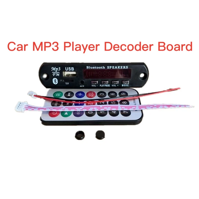 

Автомобильный комплект MP3 плеер декодер плата цветной экран FM радио TF USB 3,5 мм AUX аудио TF FM радио модуль цветной экран