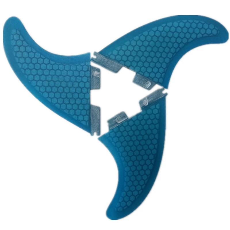 

Surfboard Rudder Fin for Fcs Ii Box G5 Fiberglass Material Surfboard Rudder Set of 3 Sets Base: 111mm Depth: 117mm