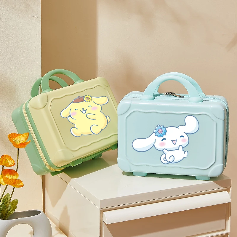 Милая Косметика Sanrio, аксессуары Hello Kitty, милый аниме портативный чемодан, мини-органайзер для путешествий, игрушка для девушки, подарок