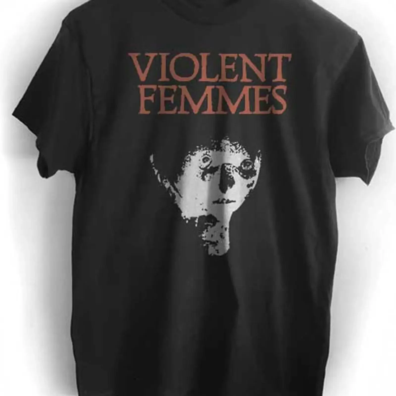 Фото Винтажная футболка Violent Femmes для концертного тура, черная, все размеры, JJ3065, винтажная, с эффектом потертости, универсальная, в стиле стритвир, удобная. №1