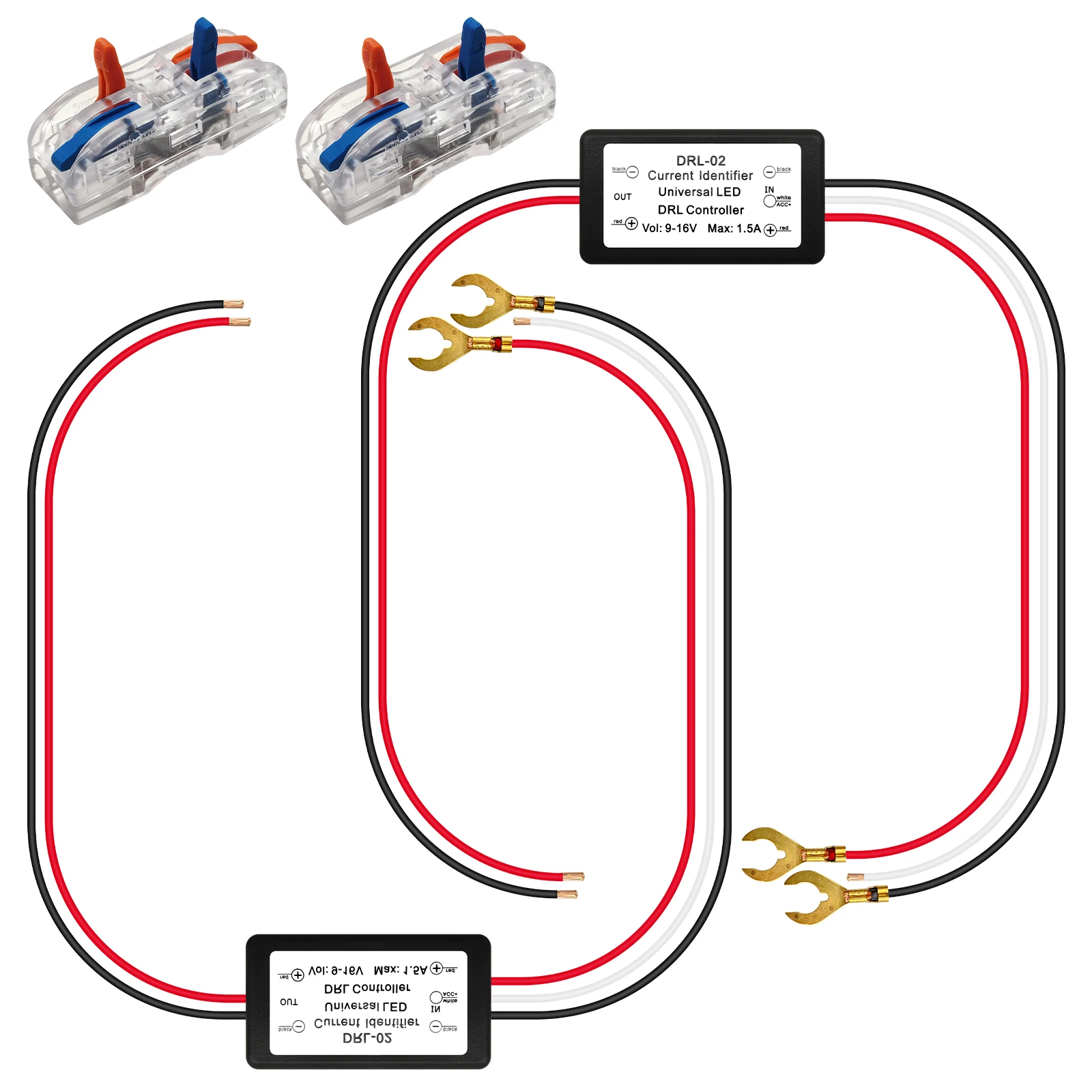 Контроллер дневных ходовых огней Fenikso 9-16 В 2 шт.