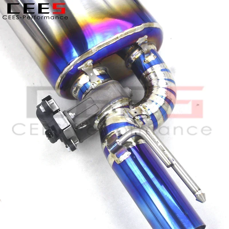 Система выхлопных труб CEES Catback для VW GOLF 8/MK8/GTI 2.0T 2020-2024 титановый глушитель